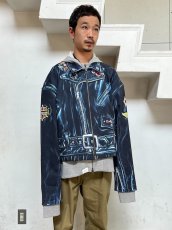 画像12: TALKING ABOUT THE ABSTRACTION / 絵画PRINT LAYERD PARKA (12)