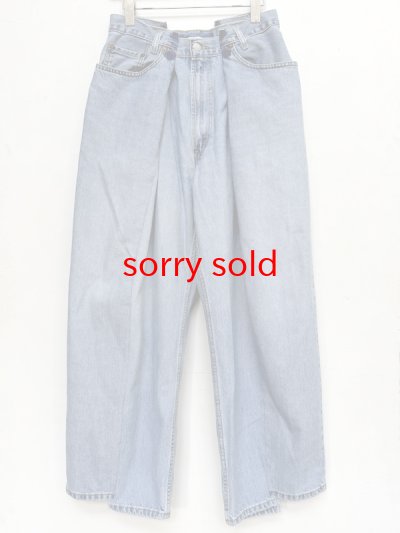 画像1: OLD PARK / 4TUCK JEANS sizeS