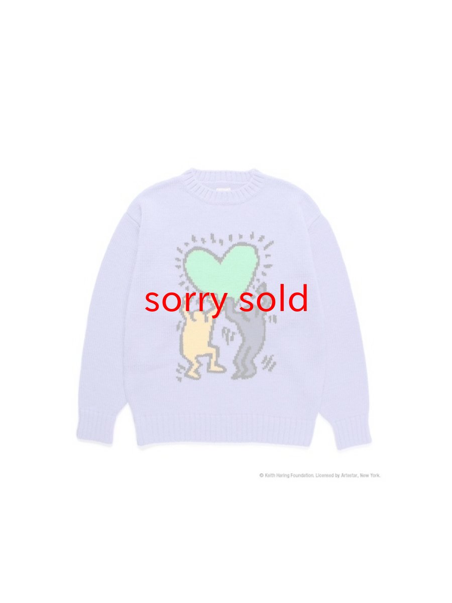 画像1: wackomaria  / ワコマリア KEITH HARING / CREW NECK SWEATER ( TYPE-2 ) (1)