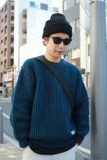 画像2: (セール価格お問い合わせ下さい。)wackomaria  / ワコマリア WAFFLE KNIT SWEATER (2)