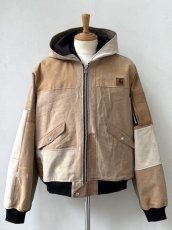 画像2: OLD PARK / HOODED FLIGHT JACKET DUCK L (2)