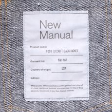 画像8: New Manual #006 LV 2ND T-BACK JACKET ONE-WASHED  (8)