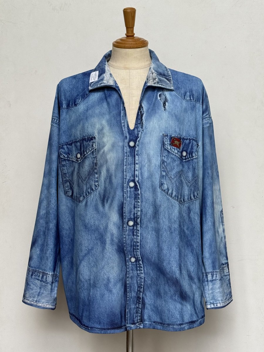 画像1: sale TALKING ABOUT THE ABSTRACTION / PRINT PO SHIRT (1)