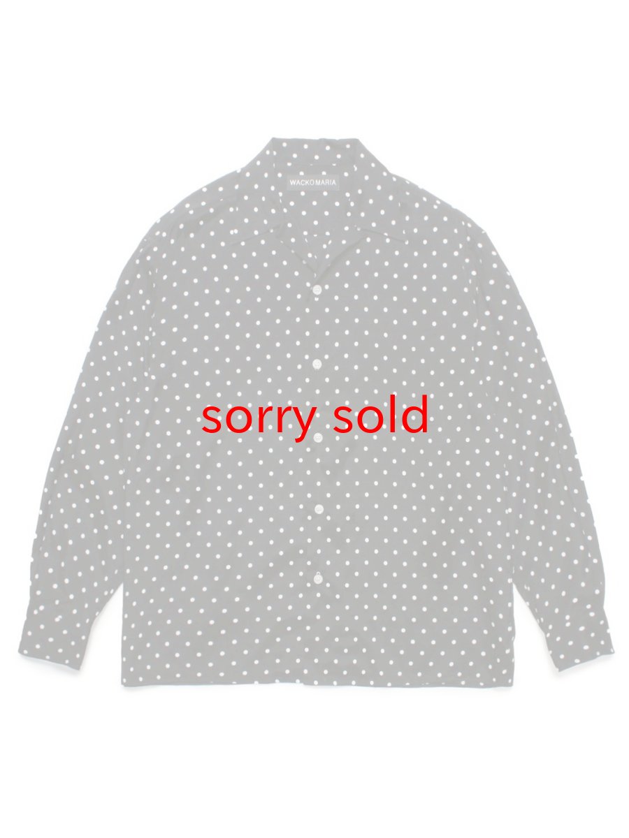 画像1: wackomaria  / ワコマリア DOTS HAWAIIAN SHIRT L/S (1)
