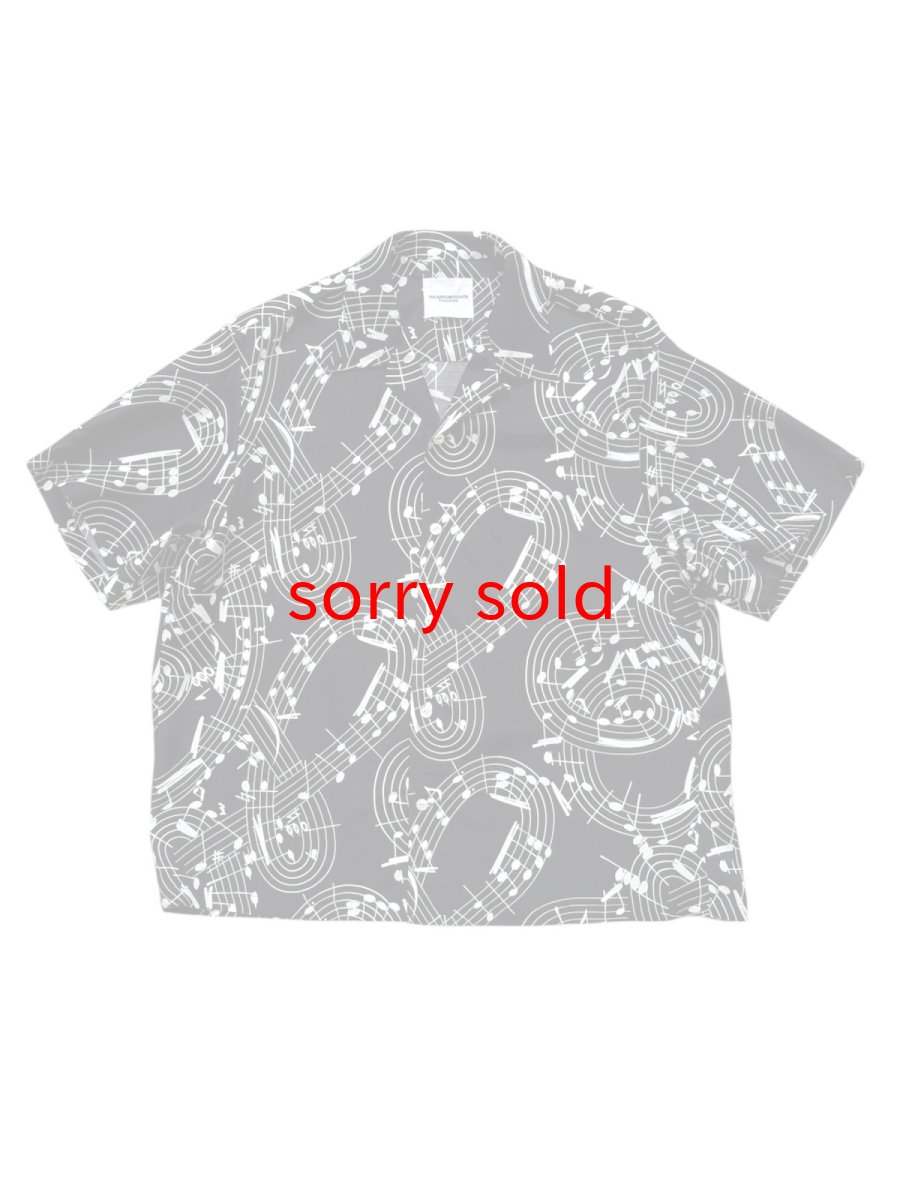 画像1: TAKAHIROMIYASHITATheSoloist / ソロイスト hawaiian shirt.(music note) (1)