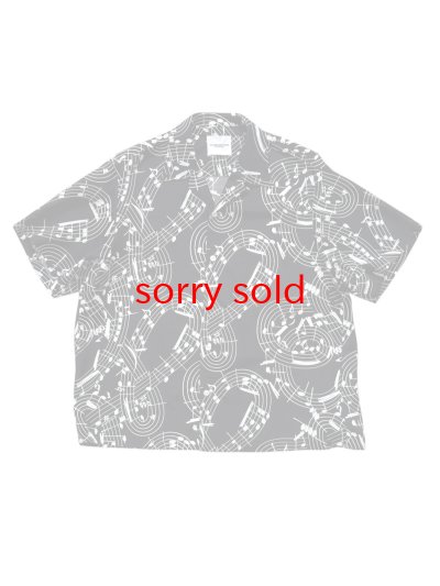 画像1: TAKAHIROMIYASHITATheSoloist / ソロイスト hawaiian shirt.(music note)