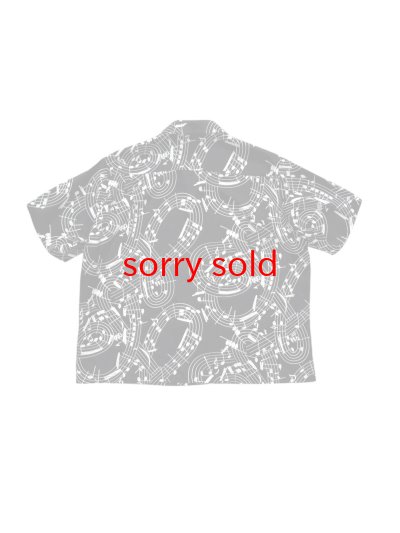 画像2: TAKAHIROMIYASHITATheSoloist / ソロイスト hawaiian shirt.(music note)