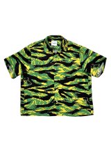 TAKAHIROMIYASHITATheSoloist / ソロイスト hawaiian shirt.(tiger camouflage)