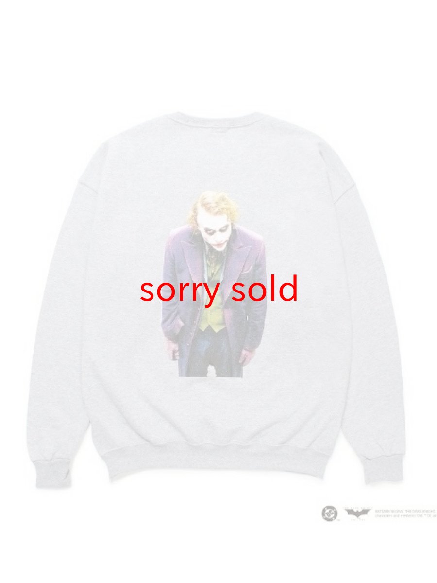 画像1: (セール価格お問い合わせ下さい。)wackomaria  / ワコマリア THE DARK KNIGHT TRILOGY / CREW NECK SWEAT SHIRT ( TYPE-5 ) (1)
