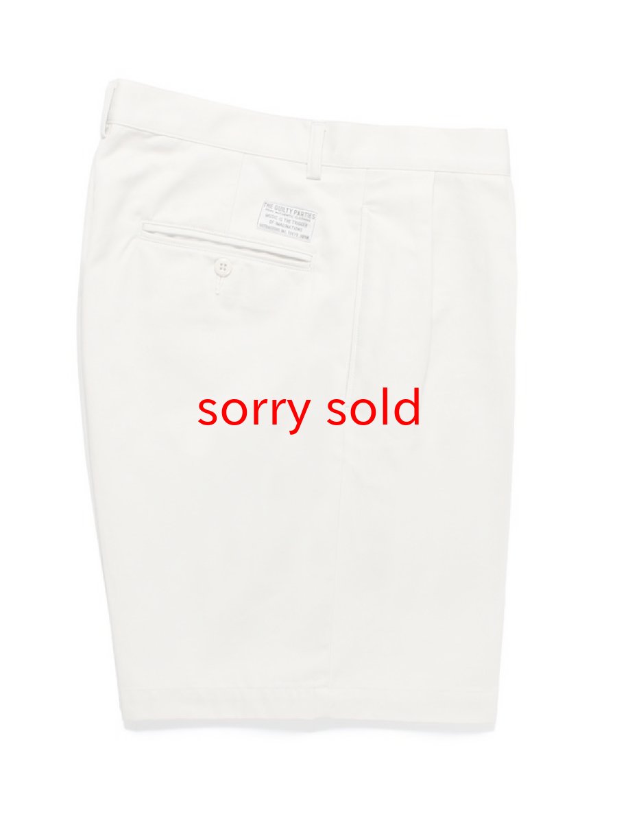 画像1: wackomaria  / ワコマリア DOUBLE PLEATED CHINO SHORT TROUSERS (1)