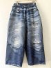 画像1: TALKING ABOUT THE ABSTRACTION / DENIM PRINT WIDE PT (1)