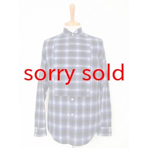 画像: sale n.hoolywood / エヌハリウッド ombre check starched bosom shirt.