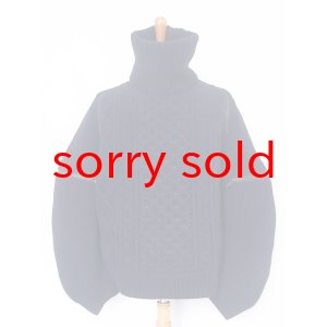 画像: sale TAKAHIROMIYASHITATheSoloist / ソロイスト balloon sleeve back zip turtleneck  sweater.