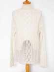 画像1: sale TAKAHIROMIYASHITATheSoloist / ソロイスト boat neck aran sweater.