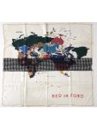 画像1: sale bed j.w ford / ベッド フォード Map scarf