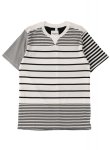 画像1: sale TAKAHIROMIYASHITATheSoloist / ソロイスト crew neck s/s multi striped tee.