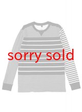 画像: sale TAKAHIROMIYASHITATheSoloist / ソロイスト crew neck l/s multi striped tee. 