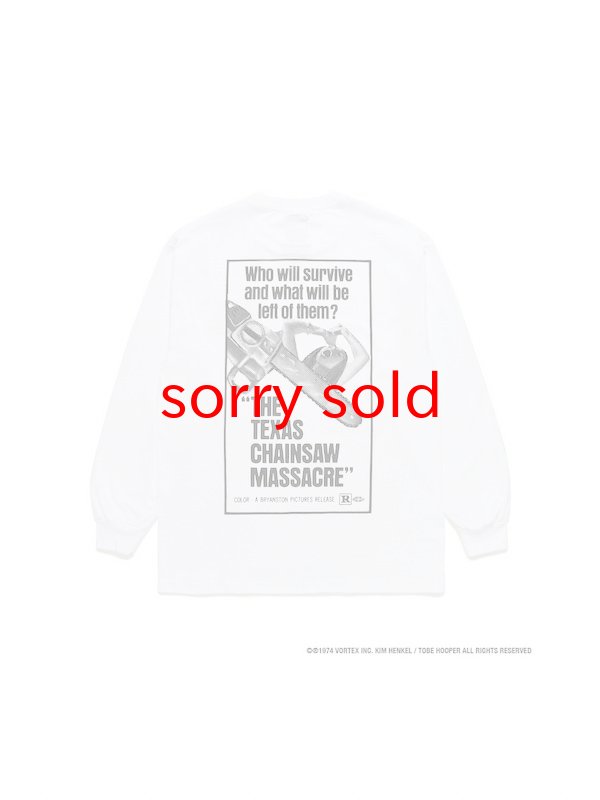 画像1: セール価格お問い合わせください。wackomaria  / ワコマリア  THE TEXAS CHAINSAW MASSACRE / CREW NECK LONG SLEEVE T-SHIRT (TYPE-4)