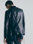 画像2: sale bed j.w ford / ベッド フォード Collar-Less Leather Jacket