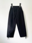 画像2: MINE / マイン Side Seamless Nylon Easy Pants -Black-