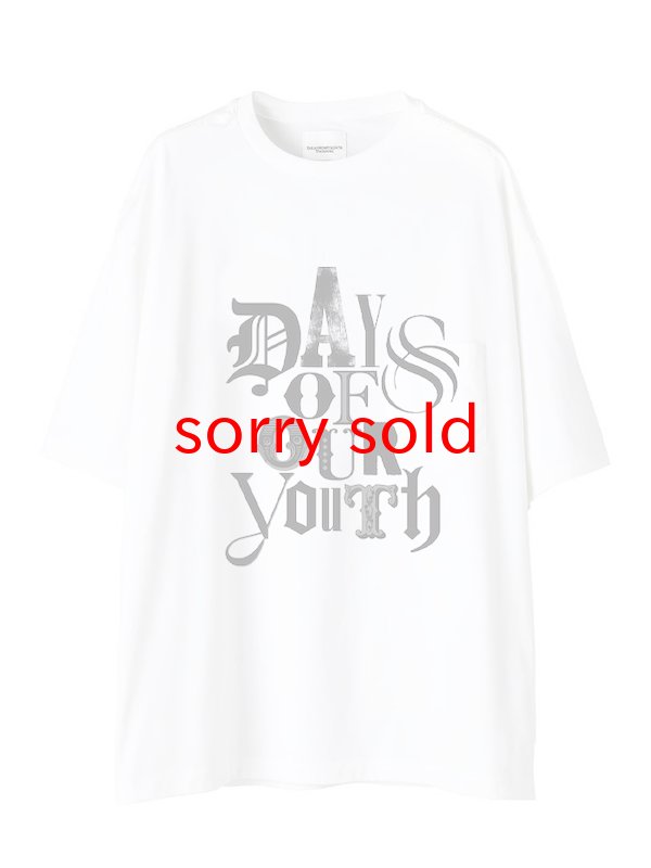 画像1: sale TAKAHIROMIYASHITATheSoloist / ソロイスト oversized s/s tee.(days of our youth gray)