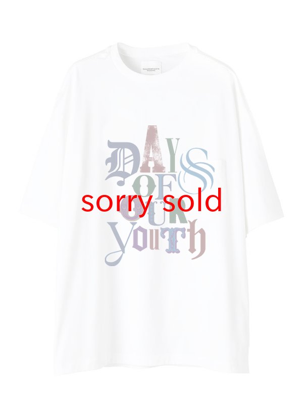 画像1: sale TAKAHIROMIYASHITATheSoloist / ソロイスト oversized s/s tee.(days of our youth color)