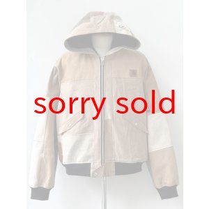 画像: OLD PARK / HOODED FLIGHT JACKET DUCK L