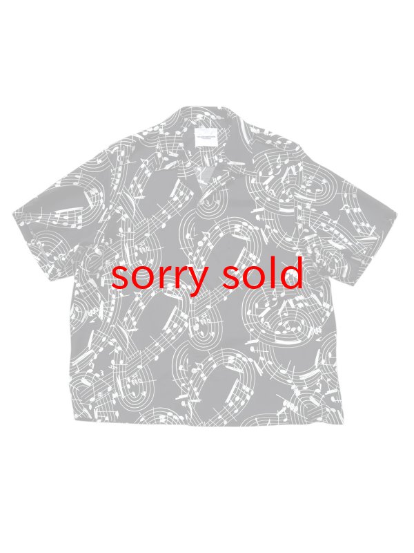 画像1: TAKAHIROMIYASHITATheSoloist / ソロイスト hawaiian shirt.(music note)