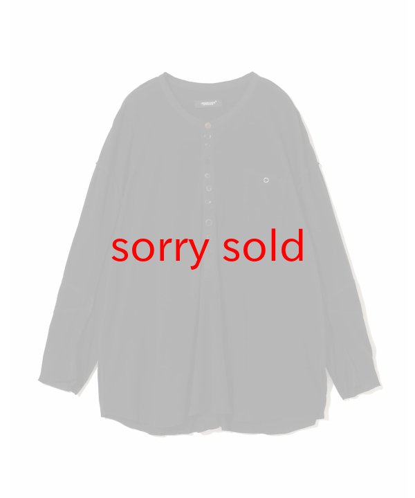 画像1: undercover/アンダーカバー henley neck cut and sew