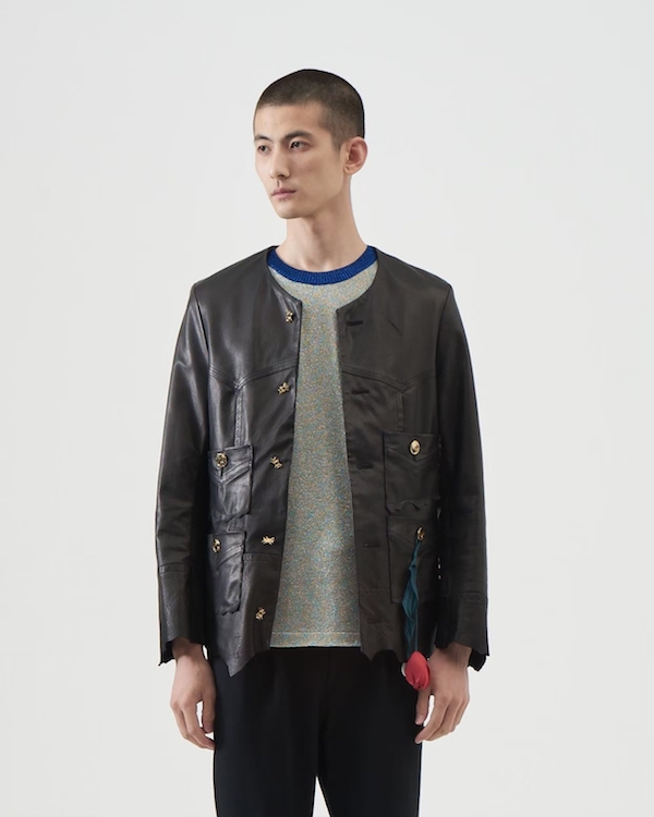 BED j.w FORD(ベッドフォード)Collar-Less Leather Jacketの通販