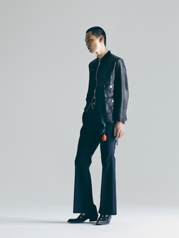 BED j.w FORD(ベッドフォード)Collar-Less Leather Jacketの通販 ...