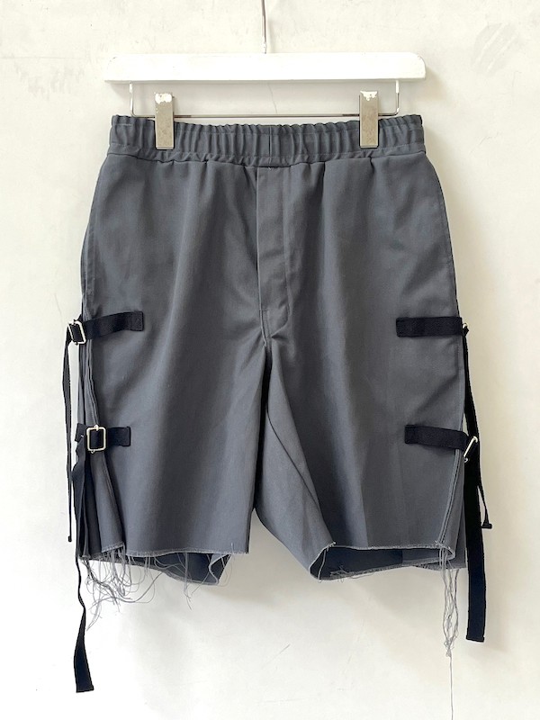 画像1: sale OLD PARK / PLEATS SHORTS