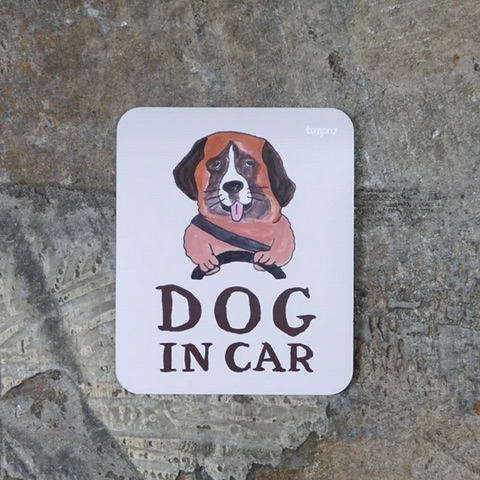 画像1: tempra/テンプラ DOG IN CAR マグネット