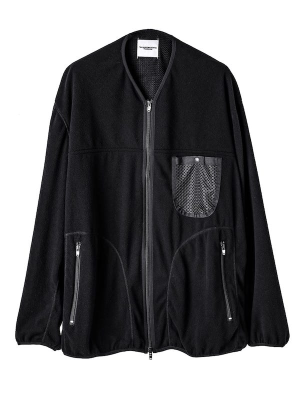 画像1: TAKAHIROMIYASHITATheSoloist / ソロイスト back gusset sleeve full zip fleece jacket.(solid)
