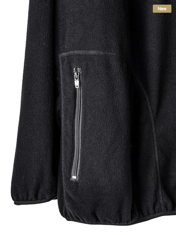 画像4: TAKAHIROMIYASHITATheSoloist / ソロイスト back gusset sleeve harf zip fleece jacket.(solid)