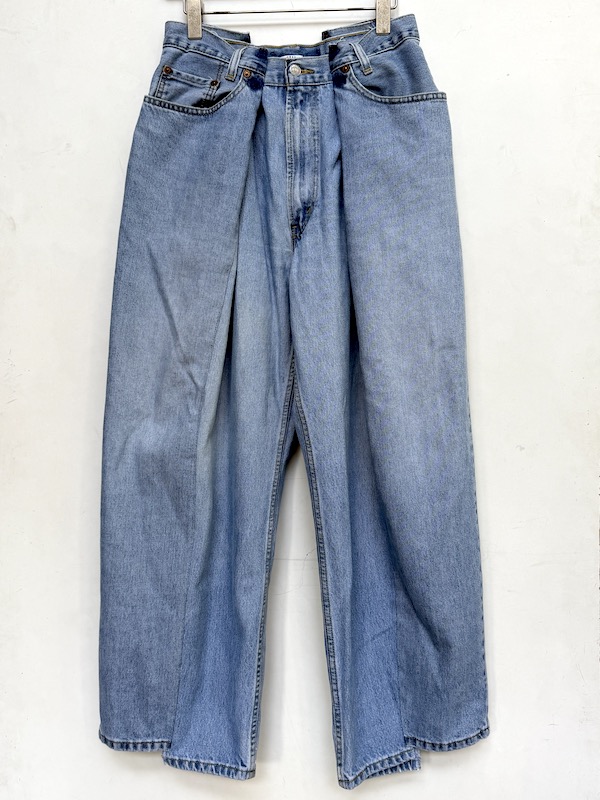 画像1: OLD PARK / 4TUCK JEANS sizeS