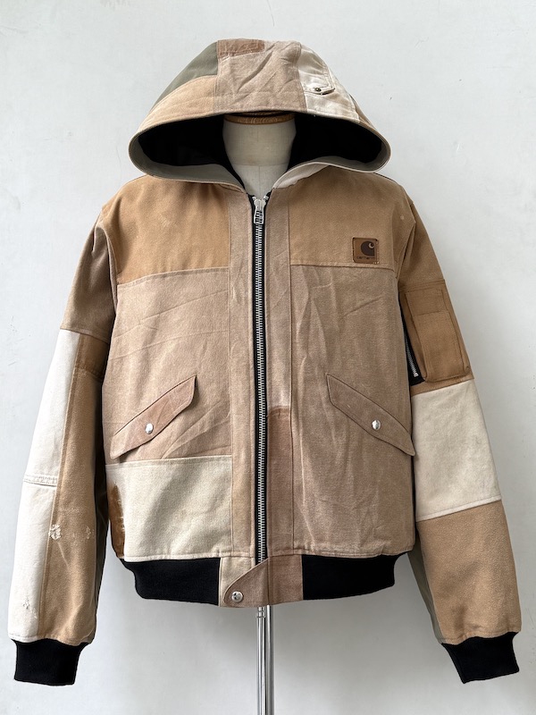 画像1: OLD PARK / HOODED FLIGHT JACKET DUCK L