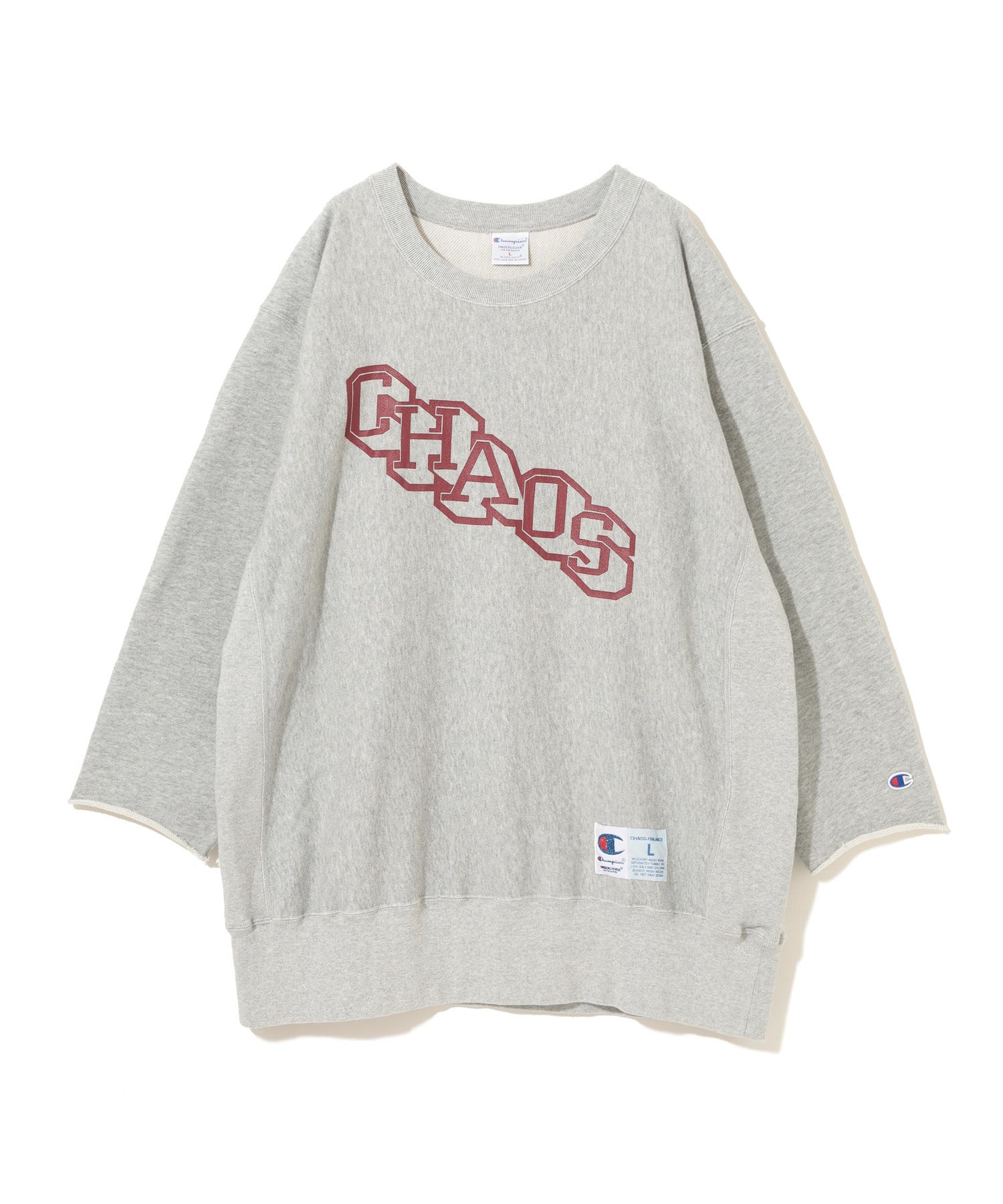 画像1: undercover/アンダーカバー Champion × UNDERCOVER COTTON SWEAT PULL OVER CUT OFF SLEEVE