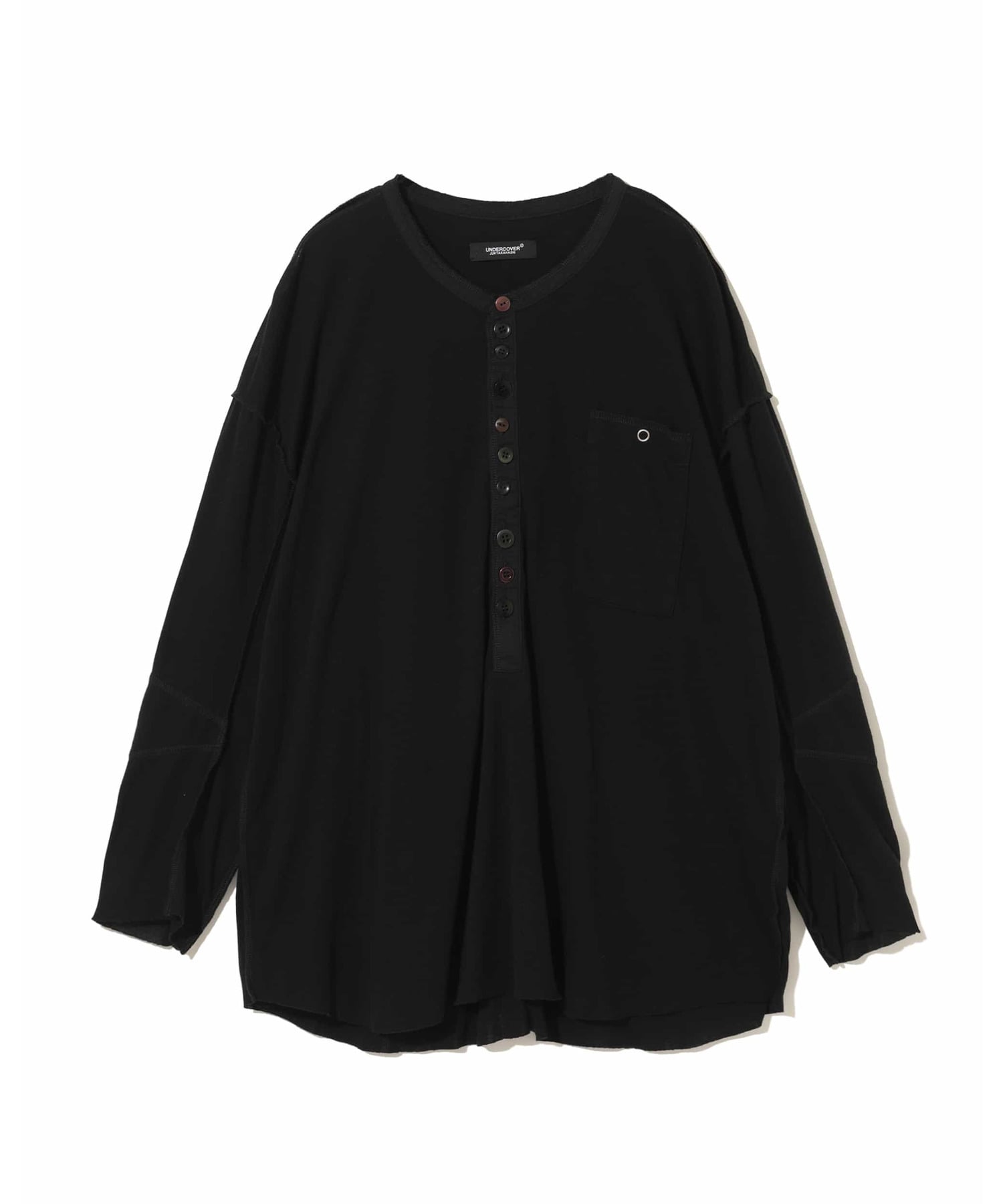 画像1: undercover/アンダーカバー henley neck cut and sew